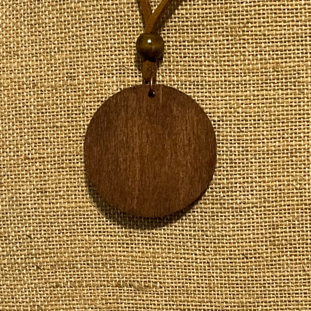 NEW Turquoise Bronzed Spiral Pendant Suede Necklace Life Circle Turtle WIsdom - Picture 8 of 13